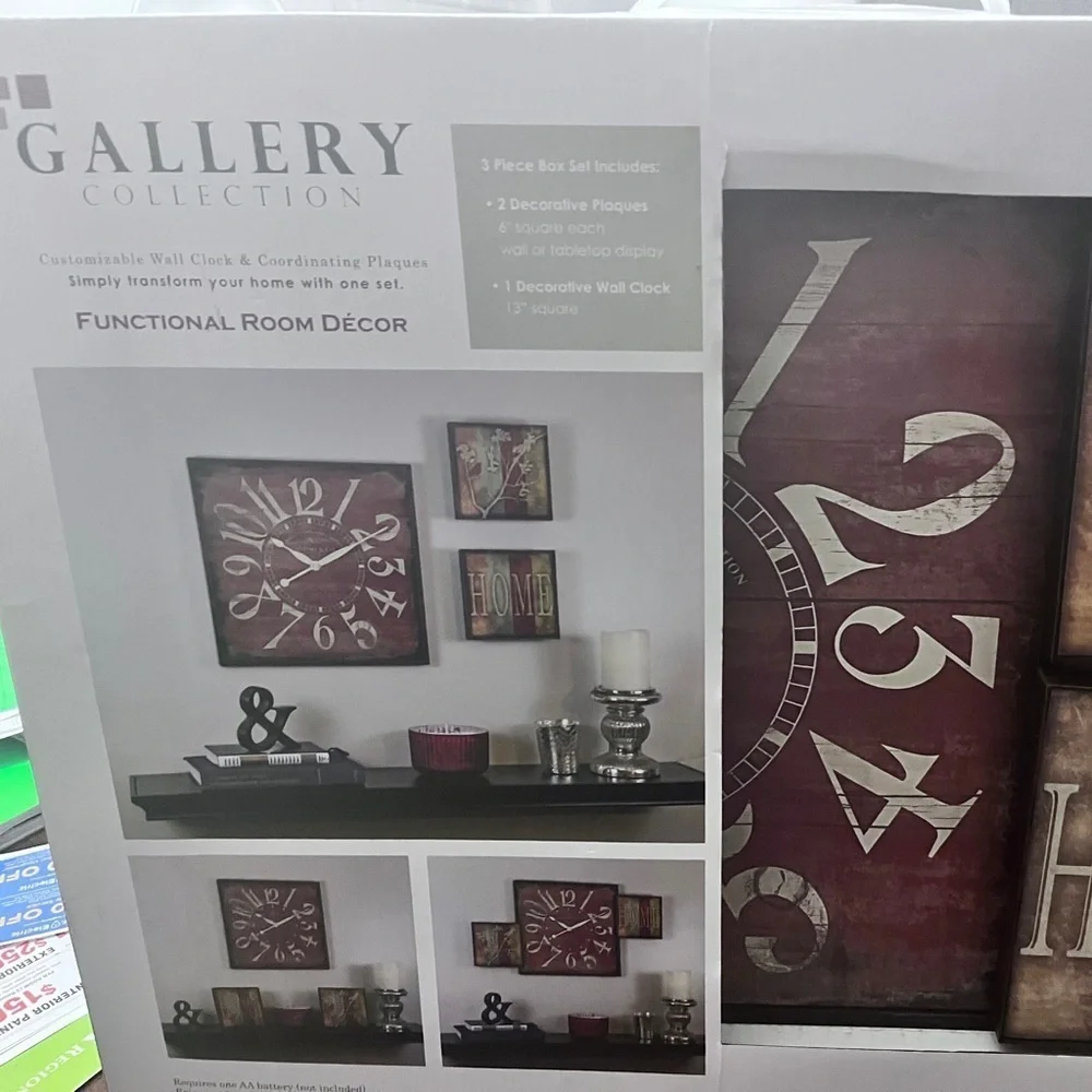 Gallery Collection 3-Piece Wall Decor Set – Rustic & Functional Design - Picture 5 of 15